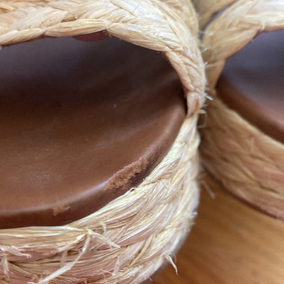 Prada Straw Leather Wedges - Picture 11 of 13